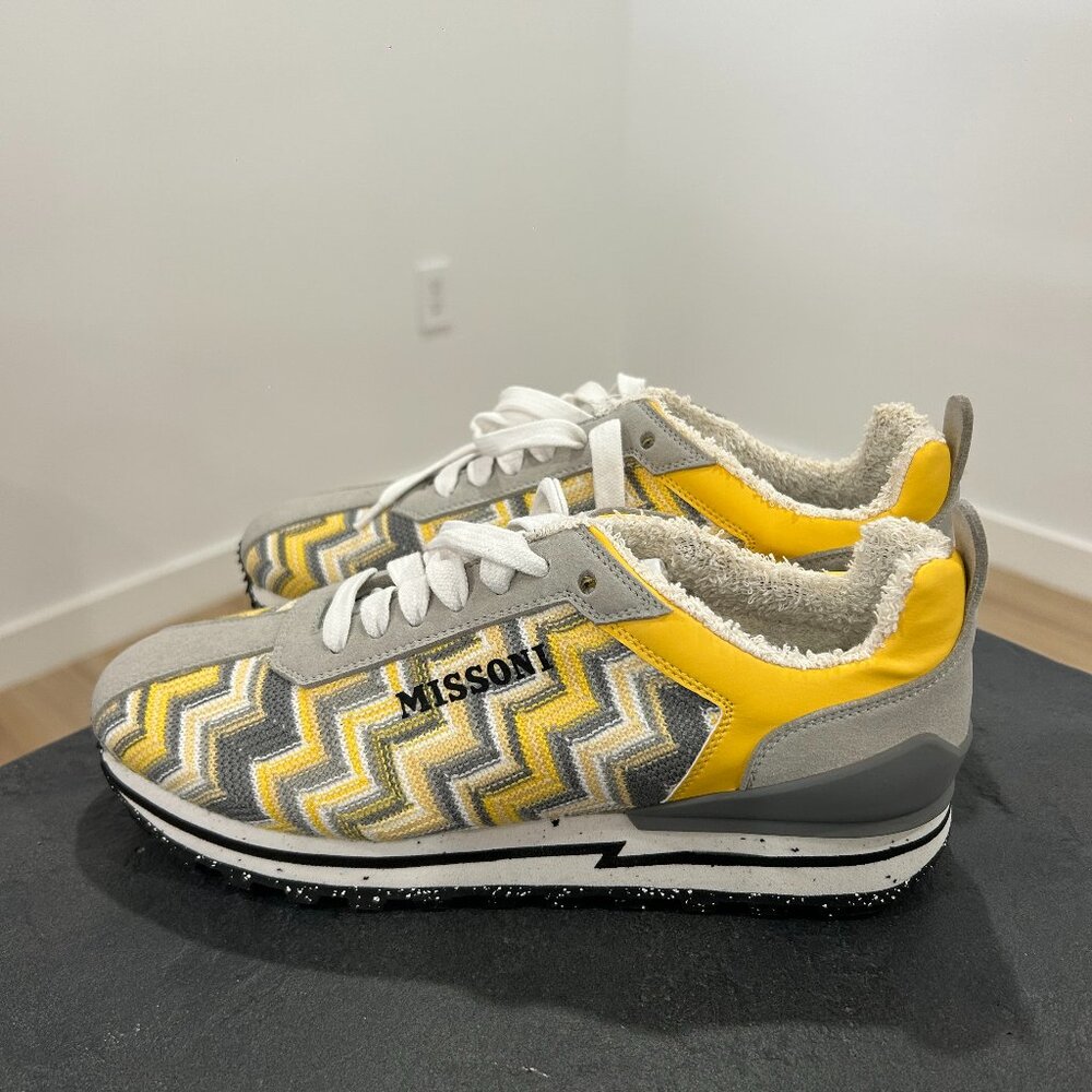 Missoni White/Yellow Shimirun Sneaker (Size 37) BRAND NEW
